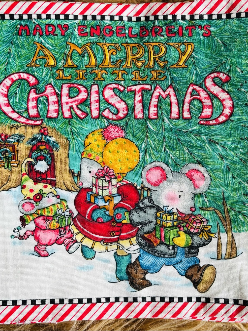 A Merry Little Christmas Fabric Book Mary Engelbreit’s Handmade NWT
